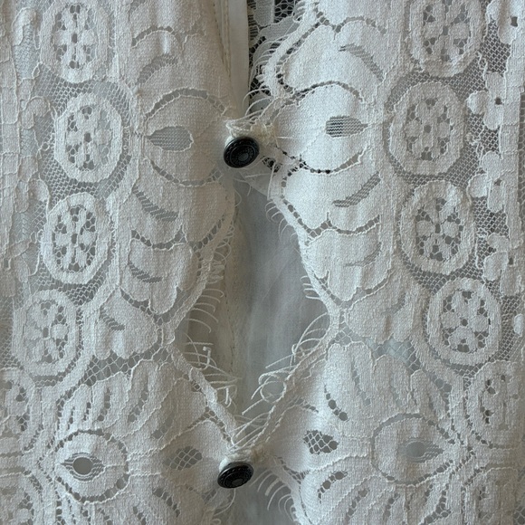 Free People Verushka Elegant White Lace Dress, size 6 - Picture 6 of 7
